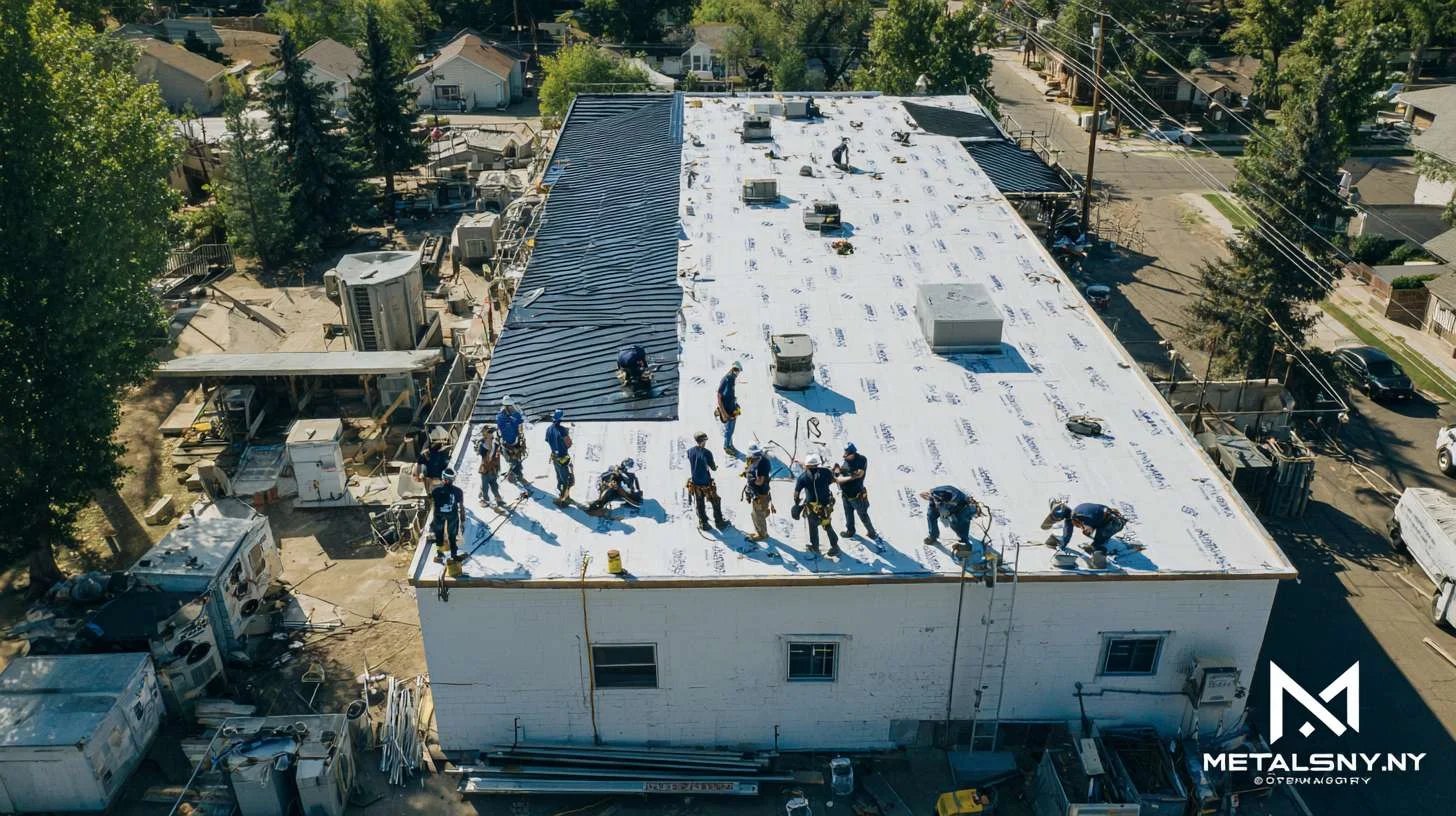 Occupied Building Re-Roofing in Providence, RI